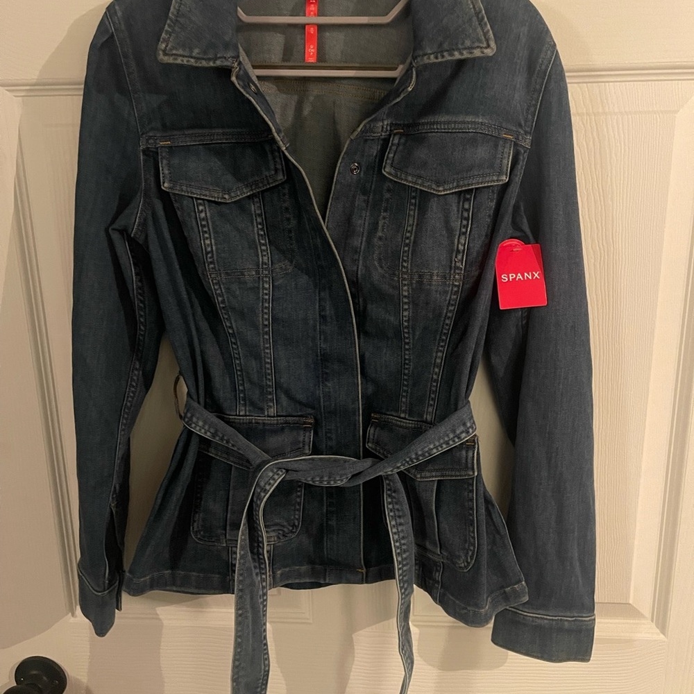 SPANX Women's Dark Blue Jean Jacket